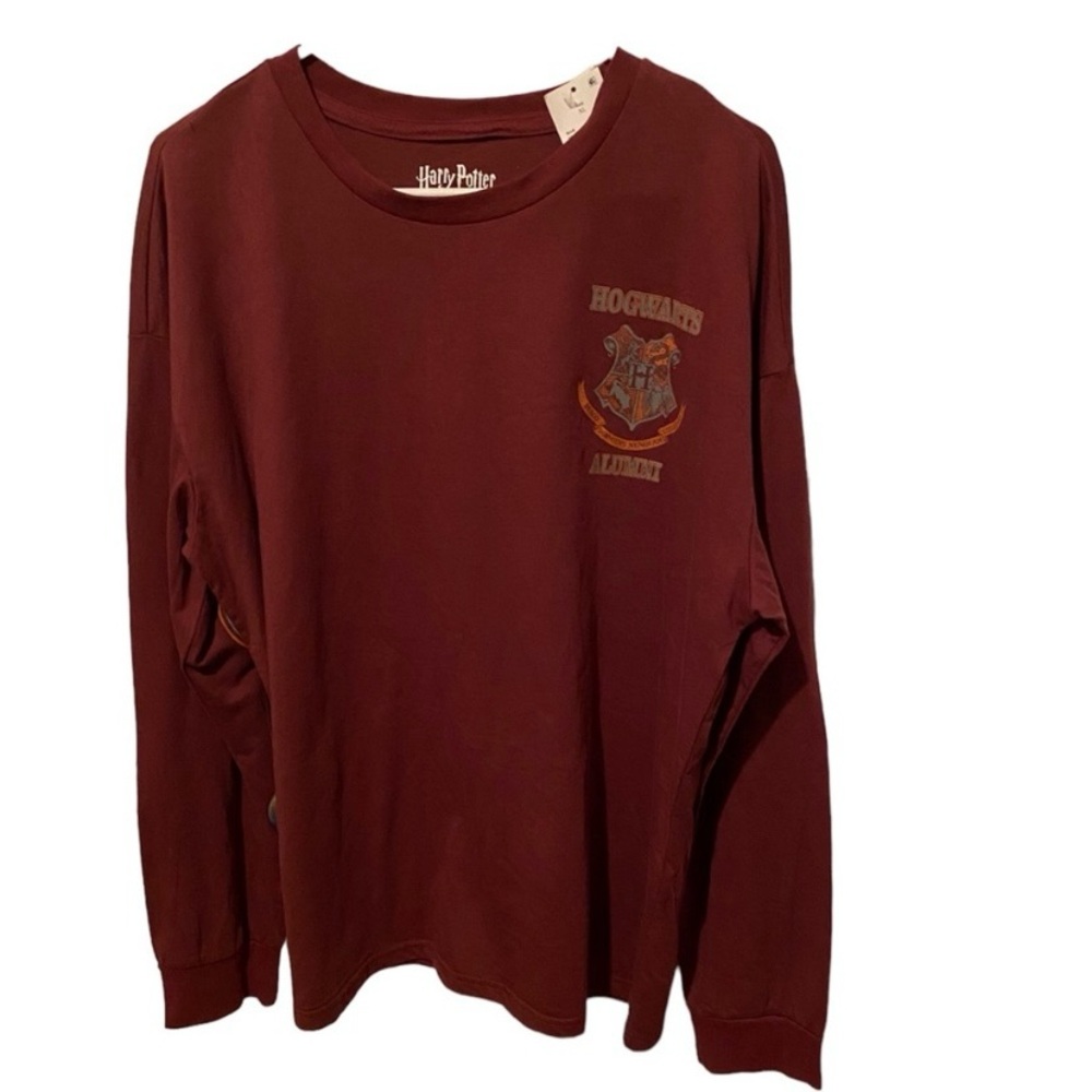 Harry Potter Hogwarts Long Sleeve Graphic T Shirt size XL NWT